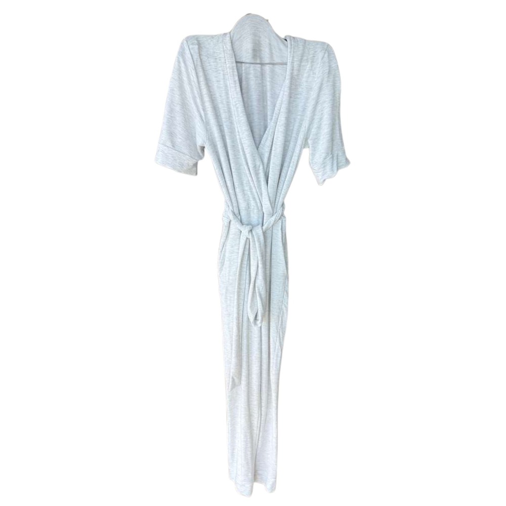 HATCH Nurse-to-Errands Womens 0 Oatmeal Tencel Nursing Maternity Jumpsuit Belted - Picture 3 of 12